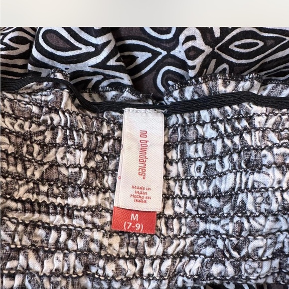 No Boundaries Black and White Paisley Mini Dress - Picture 6 of 6